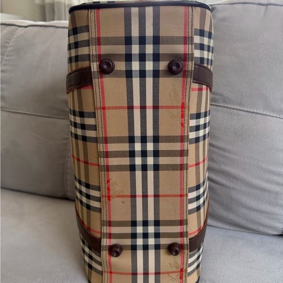 Burberry Novacheck Duffel Bag or large handbag vintage BURBERRYS with COA - Picture 5 of 16